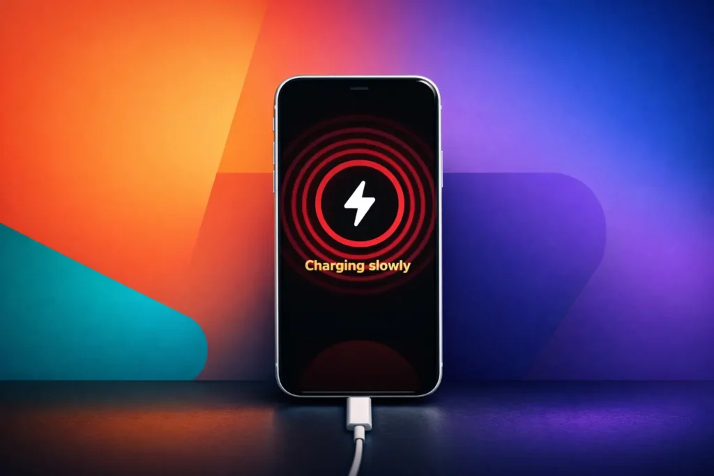 Phone not fast charging showing slow charging warning